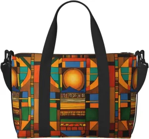 Native American Pattern Print Versatile Gym Sports Bag,Companion For Your Journeys And Fitness Routines