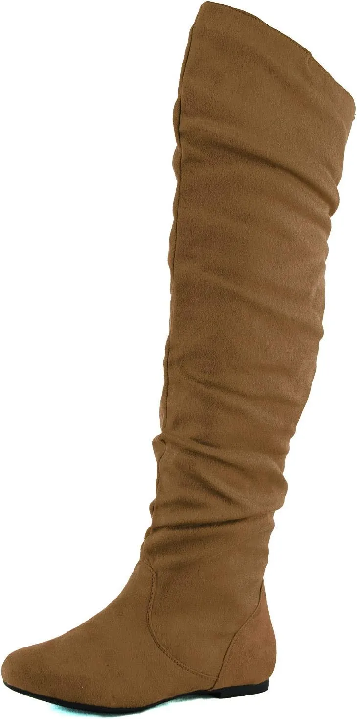 Nature Breeze Vickie Hi Knee high Boots,Vickie-Hi6.0 Camel Suede 9