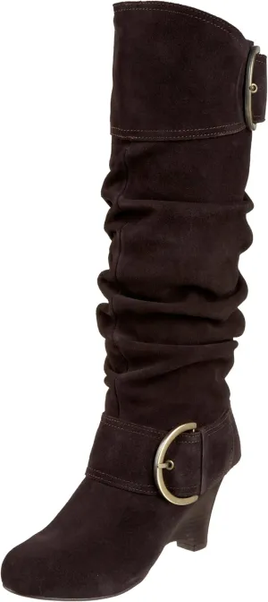 Naughty Monkey Women's D Ring Suede Boot