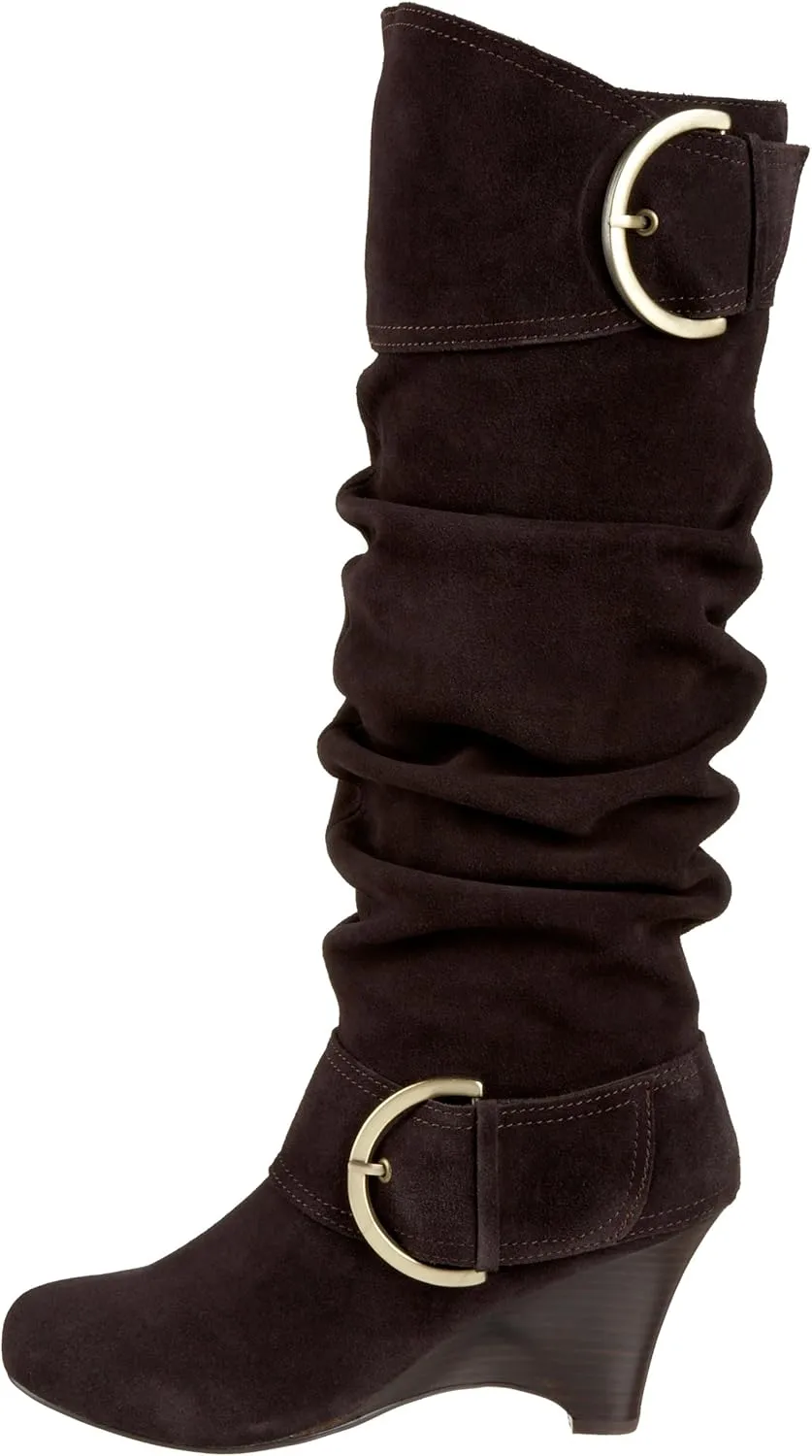Naughty Monkey Women's D Ring Suede Boot