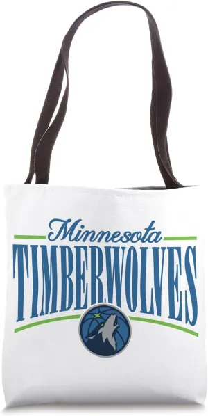 NBA - Minnesota Timberwolves Logo Arch Blue And Green Tote Bag