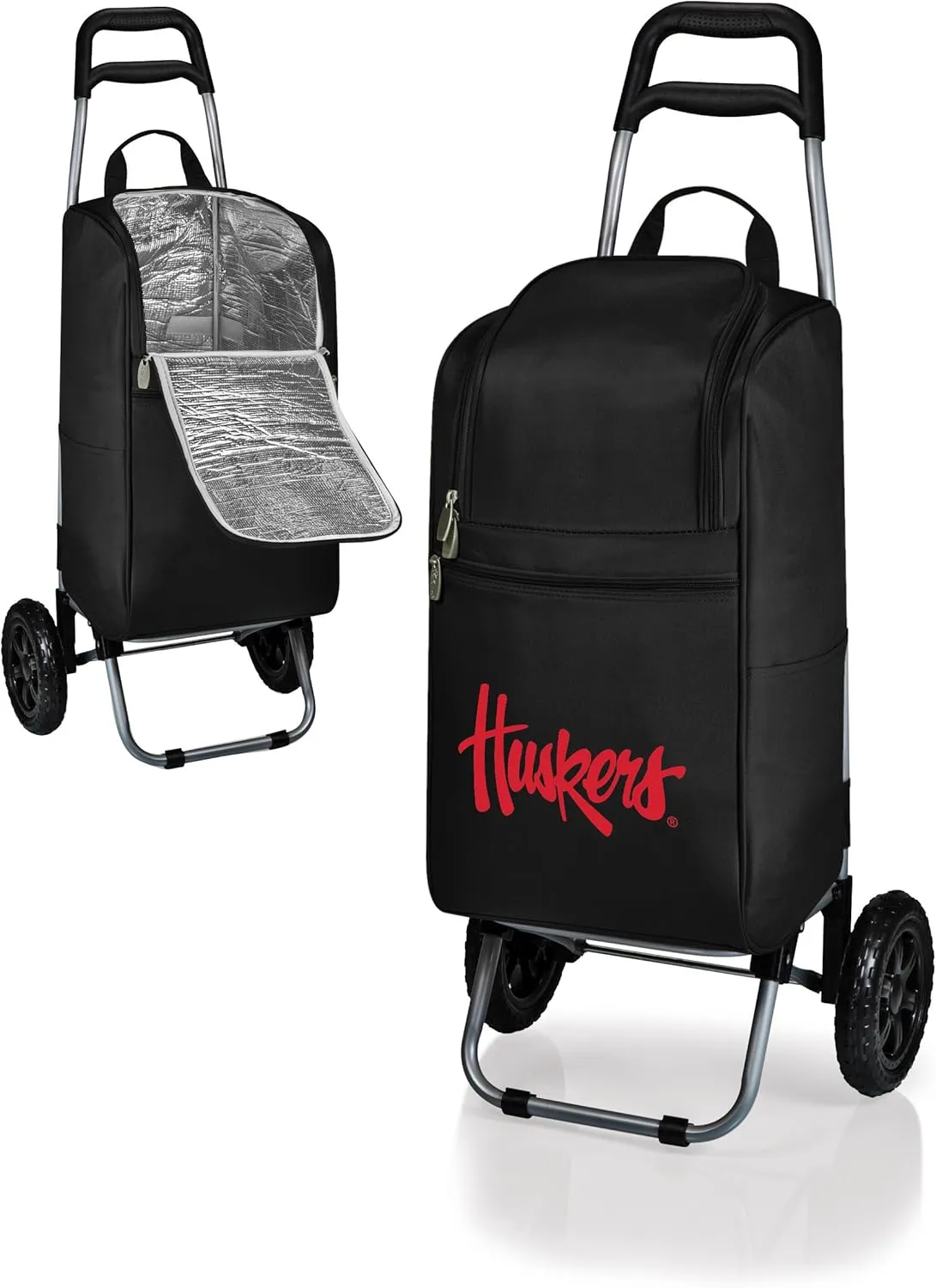 NCAA Insulated Cart Cooler with Wheeled Trolley