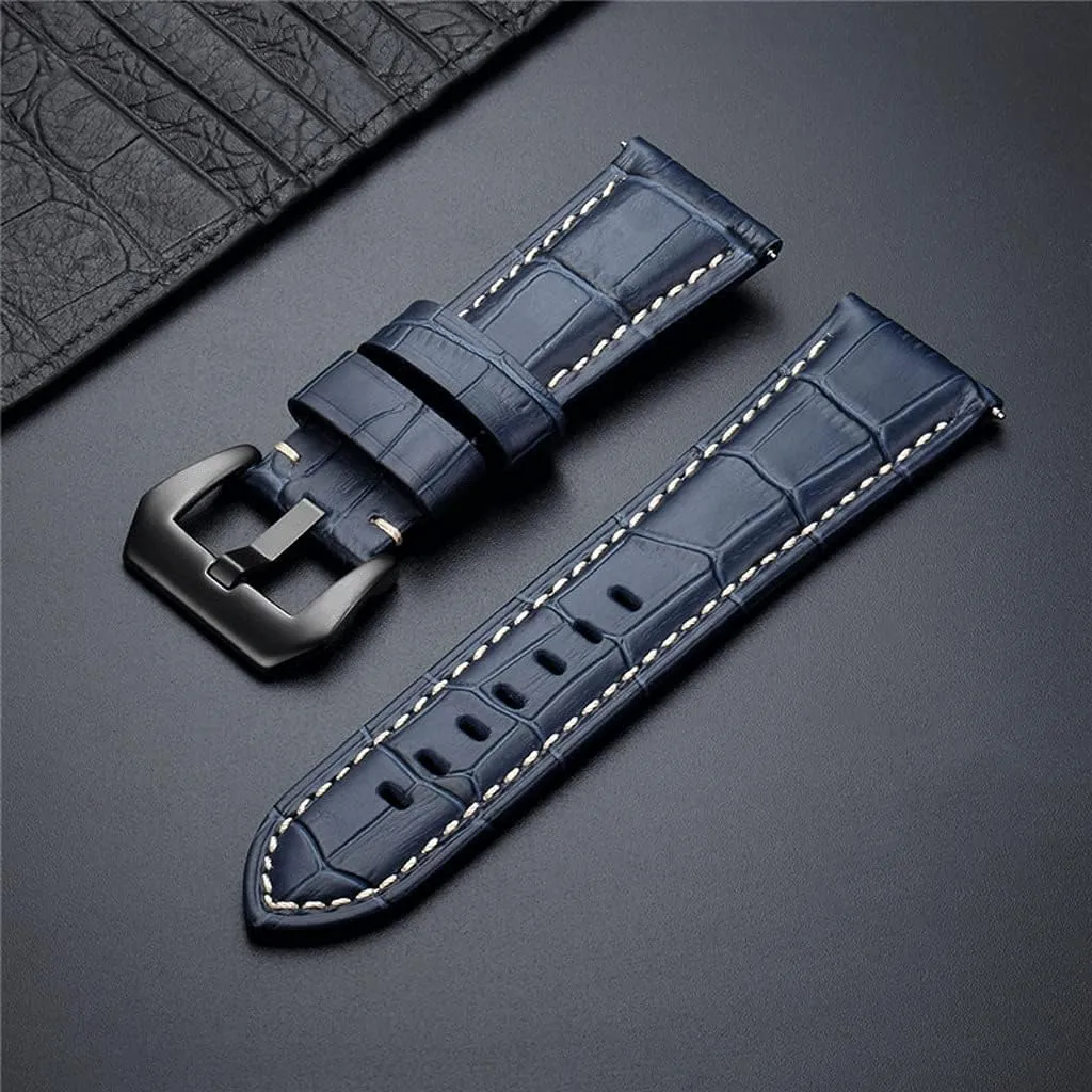 New 20 22 24 26mm Genuine Leather Watch Band Strap watchband Watch Accessories Bracelet with Solid metal Buckle