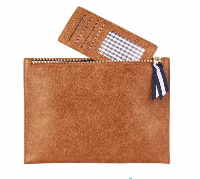New York Messenger - Tan Pebble