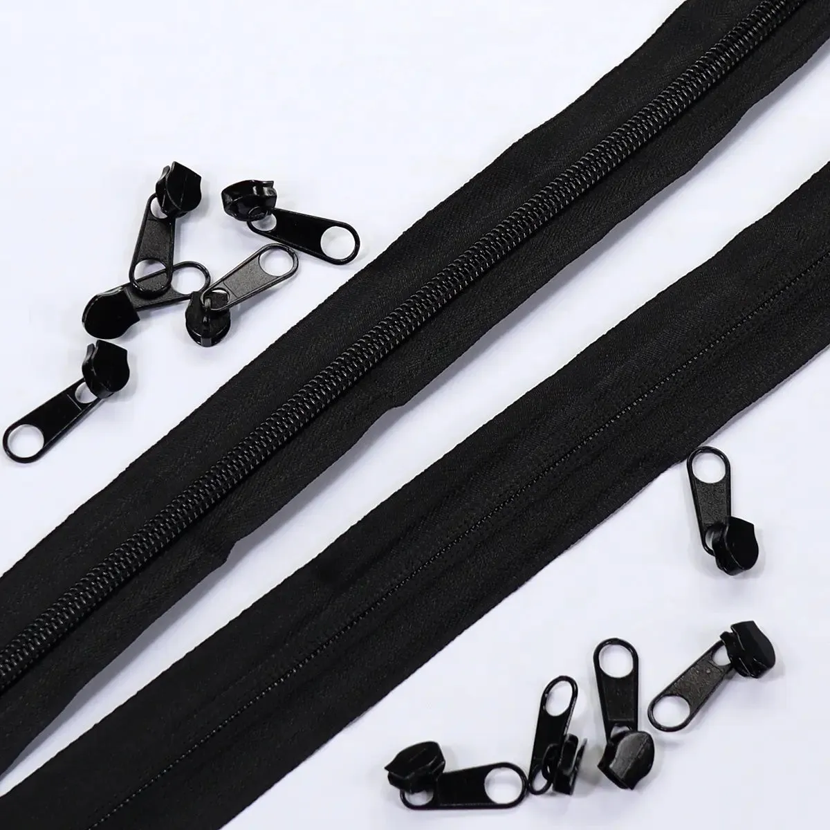 Nylon No 5 Coil Zipper Set - Earthy Colors.