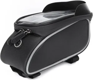 Nylon Water Sprinkling Touch Screen, Black Cycling Packet Equipment with Enhanced, Sun Visor, and TPU Material for Convenient Navigation