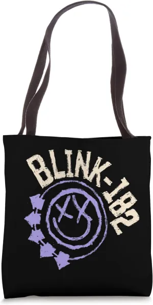 Official Blink-182 Purple Smiley Logo Tote Bag