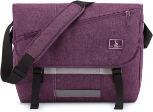 OIWAS Messenger Bag for Women, 17 Inch Laptop Crossbody Bags Men Casual Satchel Shoulder Bag College Travel Office Briefcase