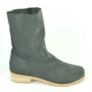 Olga Slouchy Boot- Charcoal Suede