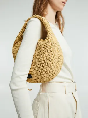 Olivia Hobo Medium Bag in Natural