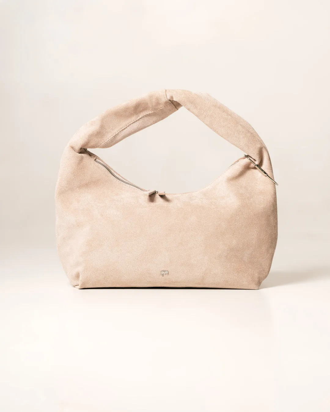 [ON HAND] Medium Hobo Bag in Suede Sand