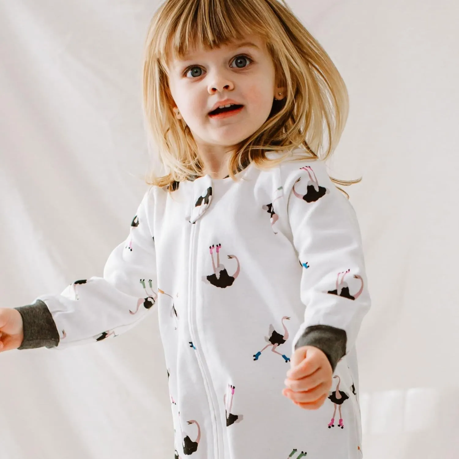 Organic Cotton Long Sleeve Footed Sleep Bag | 1.0 TOG | GOTS Certified, OEKO-TEX® STANDARD 100 Certified