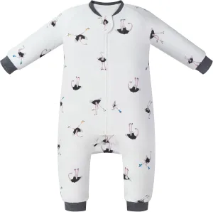 Organic Cotton Long Sleeve Footed Sleep Bag | 1.0 TOG | GOTS Certified, OEKO-TEX® STANDARD 100 Certified