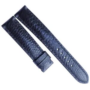 Ostrich watch band custom watch bands black ostrich watch strap 20mm, 18mm, 19mm, 21mm, 22mm, 23mm (With Steel Tang Buckle, 19mm)