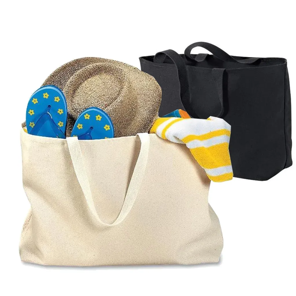 Oversized Jumbo 100% Twill Cotton Tote Bag - Made in USA