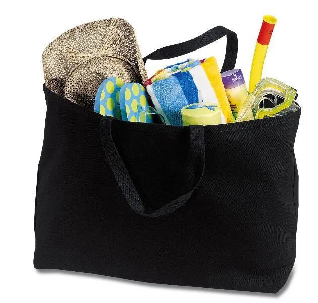 Oversized Jumbo 100% Twill Cotton Tote Bag - Made in USA