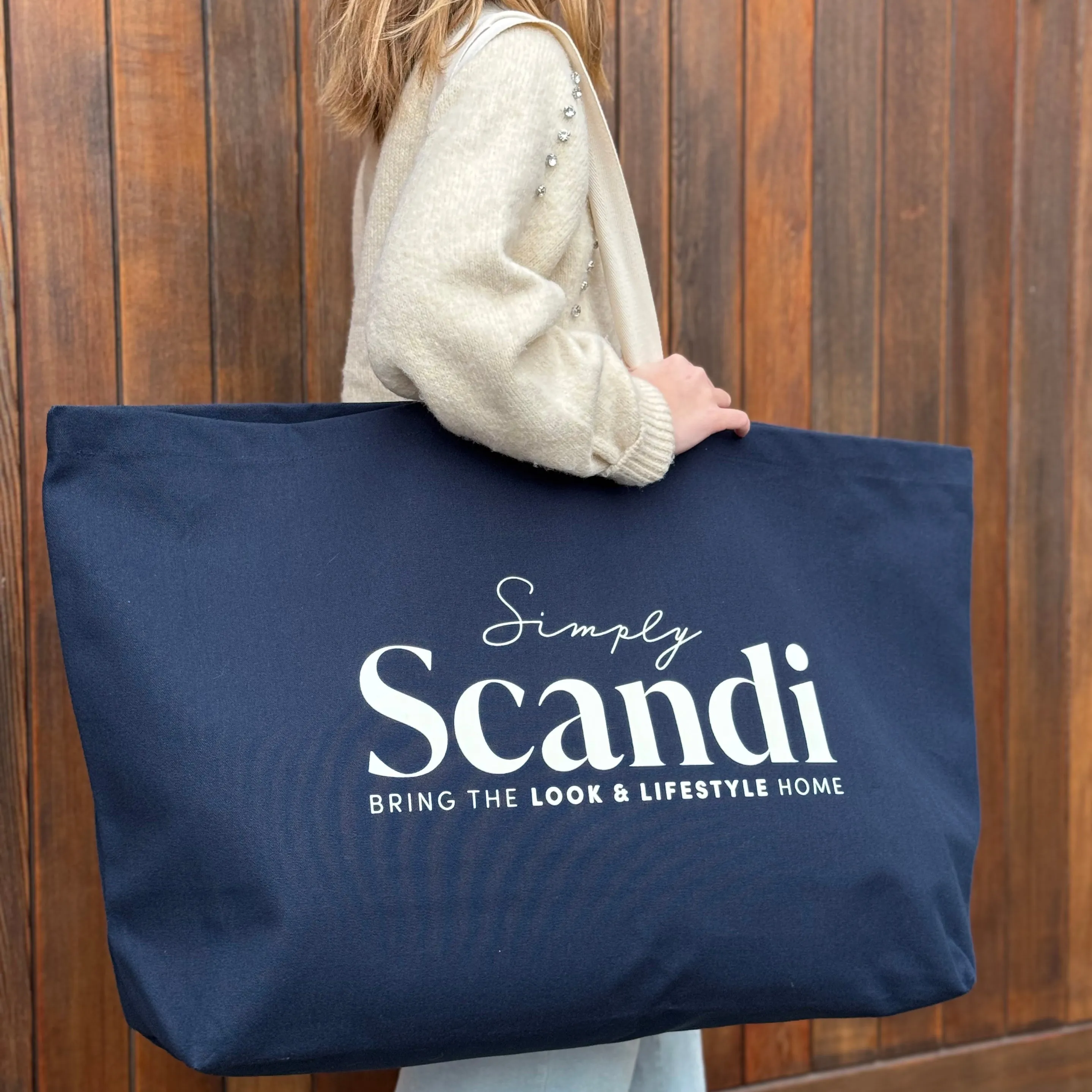Oversized Simply Scandi classic tote