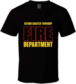 Oxford Charter Township Fire Department Personalized City T Shirt