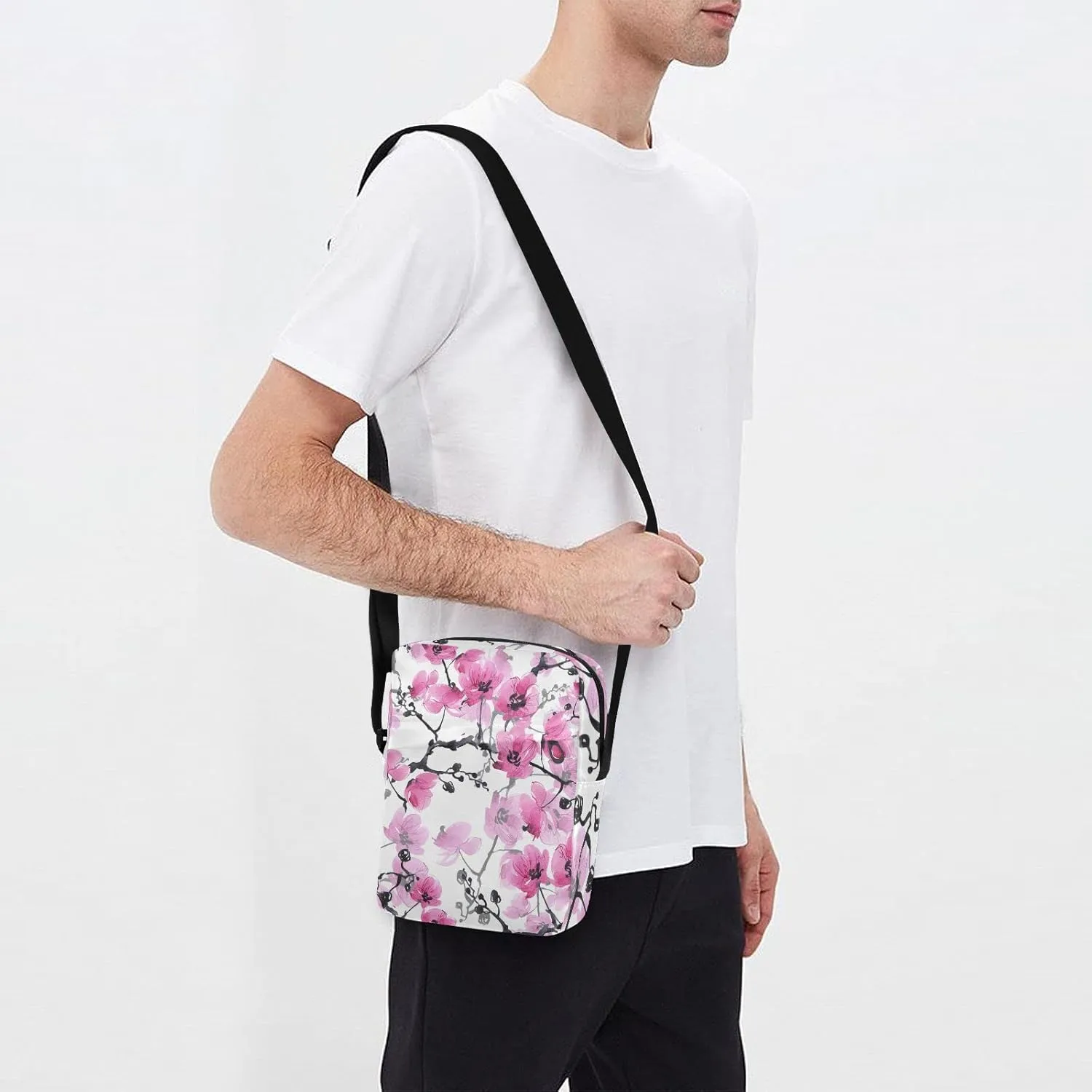 Oyihfvs Messenger Bag, Men's Crossbody Bag, Women's Crossbody Bag with Adjustable Strap