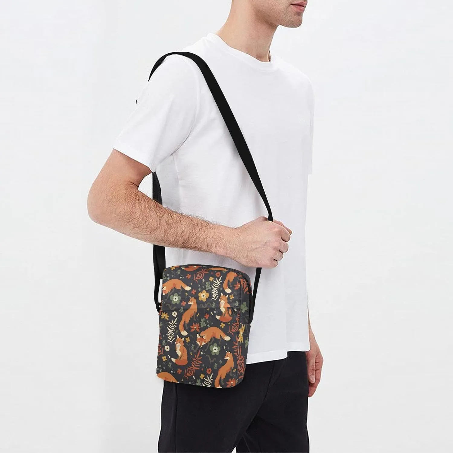 Oyihfvs Messenger Bag, Men's Crossbody Bag, Women's Crossbody Bag with Adjustable Strap