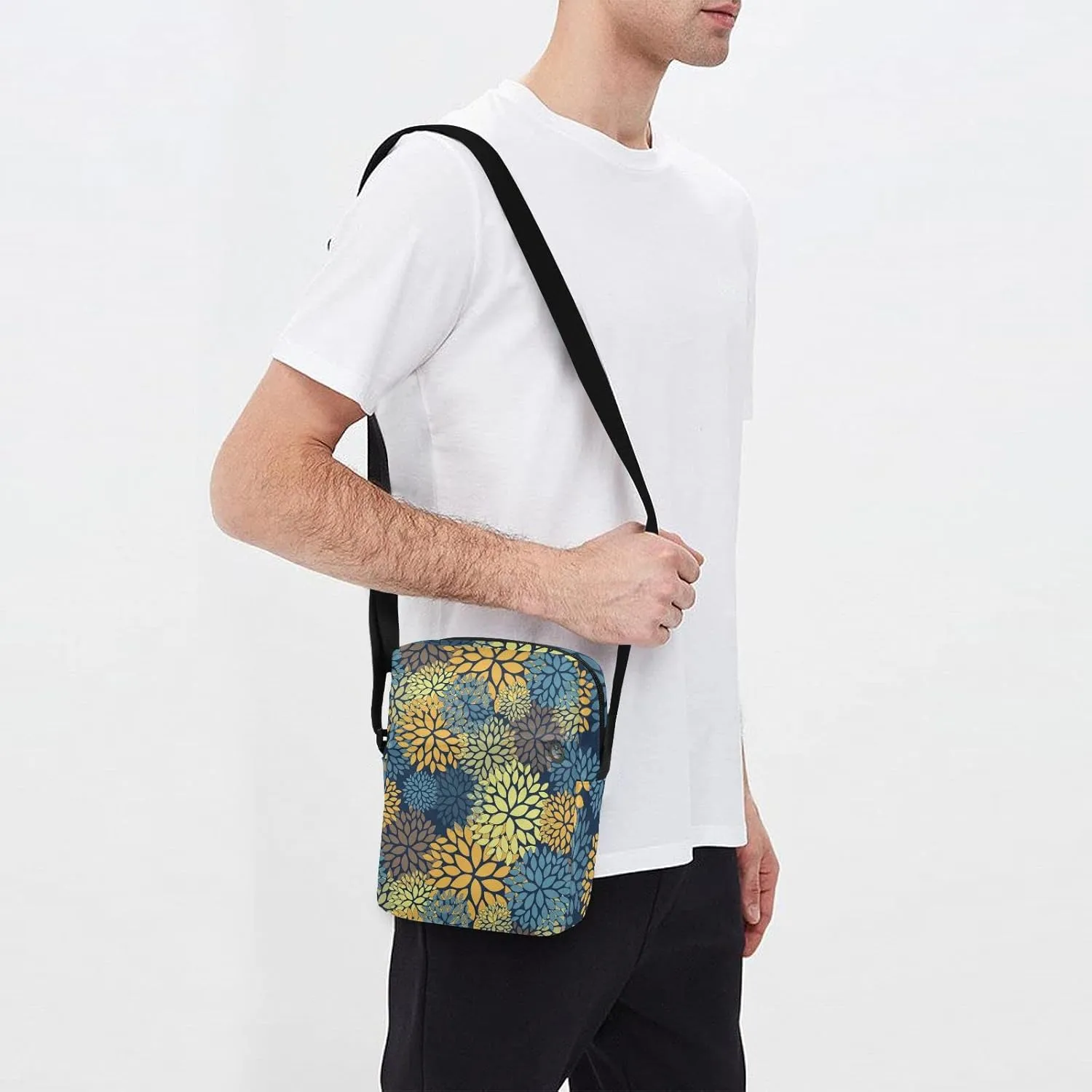 Oyihfvs Messenger Bag, Men's Crossbody Bag, Women's Crossbody Bag with Adjustable Strap