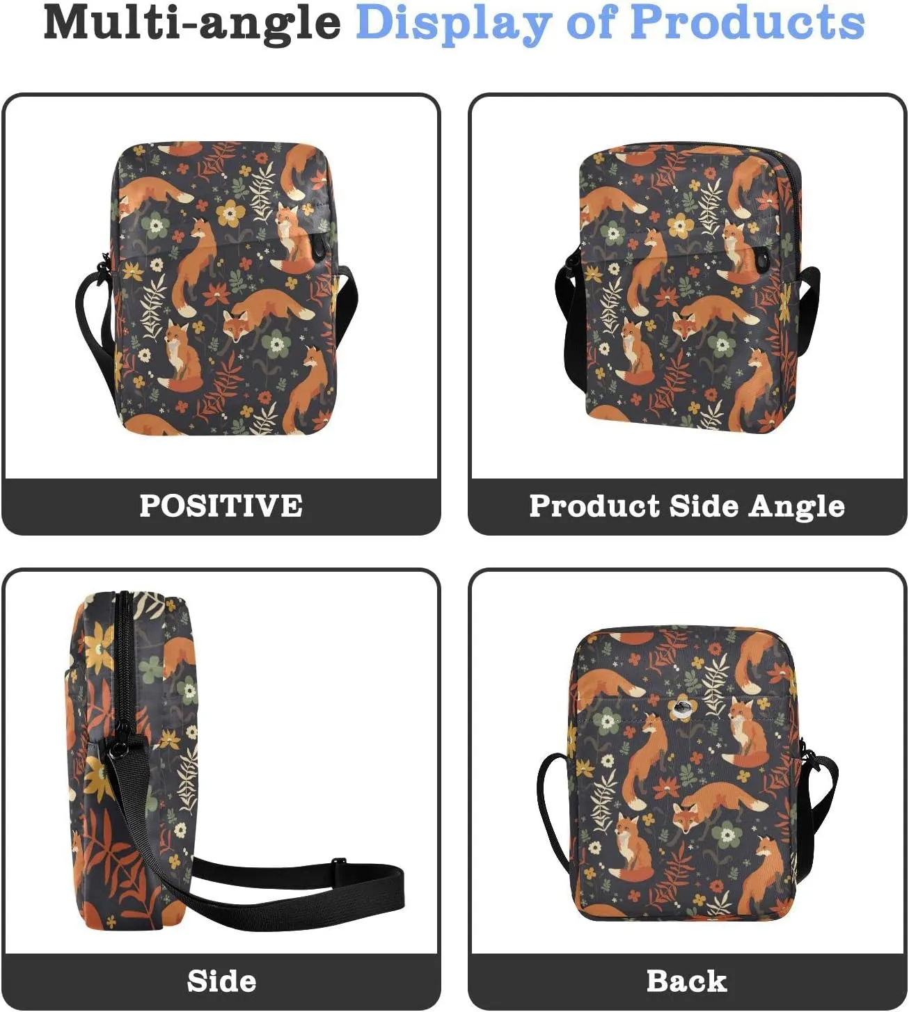 Oyihfvs Messenger Bag, Men's Crossbody Bag, Women's Crossbody Bag with Adjustable Strap