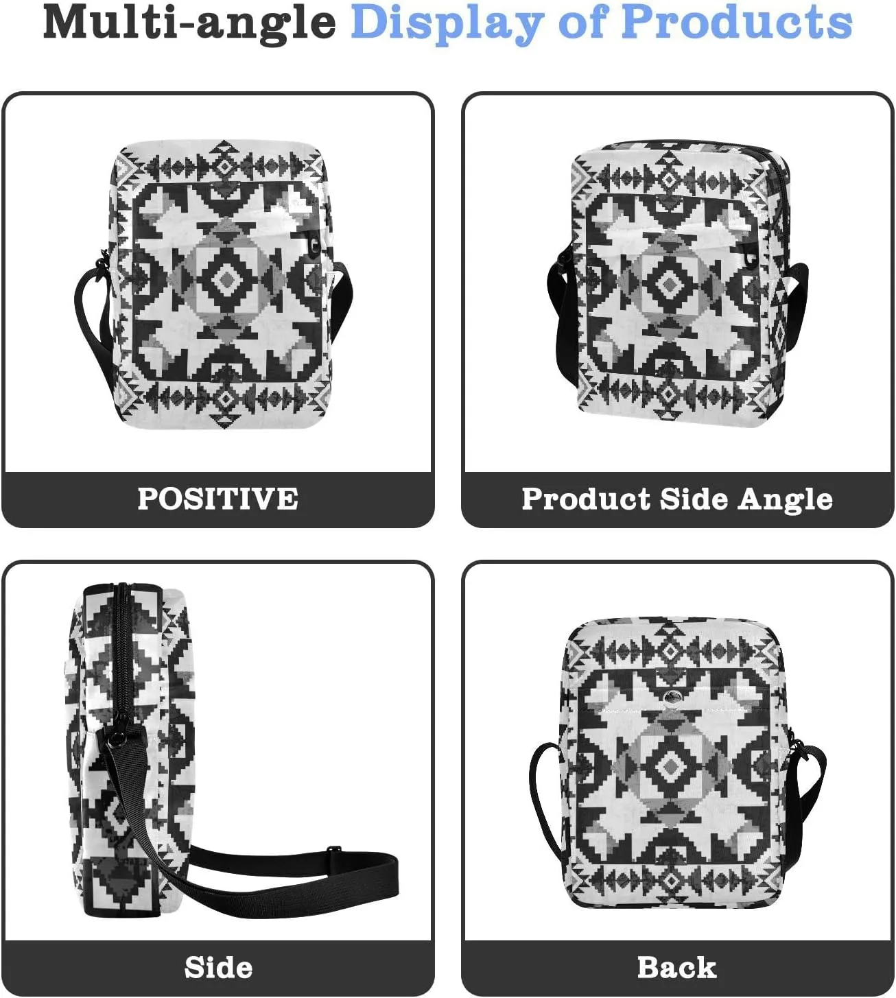 Oyihfvs Messenger Bag, Men's Crossbody Bag, Women's Crossbody Bag with Adjustable Strap