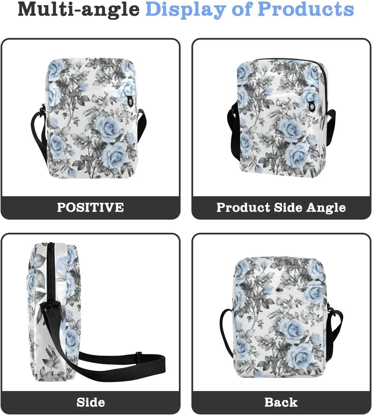Oyihfvs Messenger Bag, Men's Crossbody Bag, Women's Crossbody Bag with Adjustable Strap