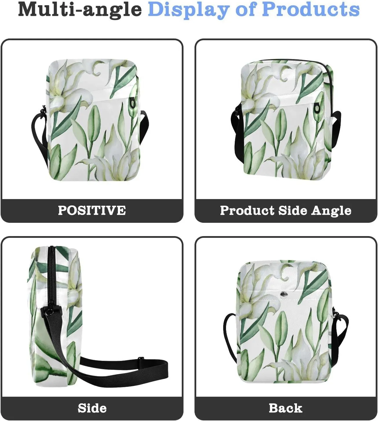 Oyihfvs Messenger Bag, Men's Crossbody Bag, Women's Crossbody Bag with Adjustable Strap