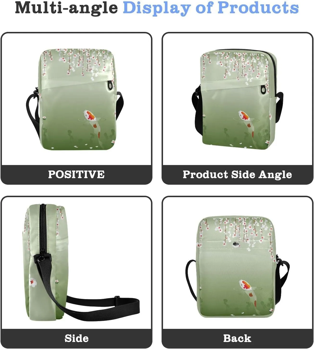 Oyihfvs Messenger Bag, Men's Crossbody Bag, Women's Crossbody Bag with Adjustable Strap