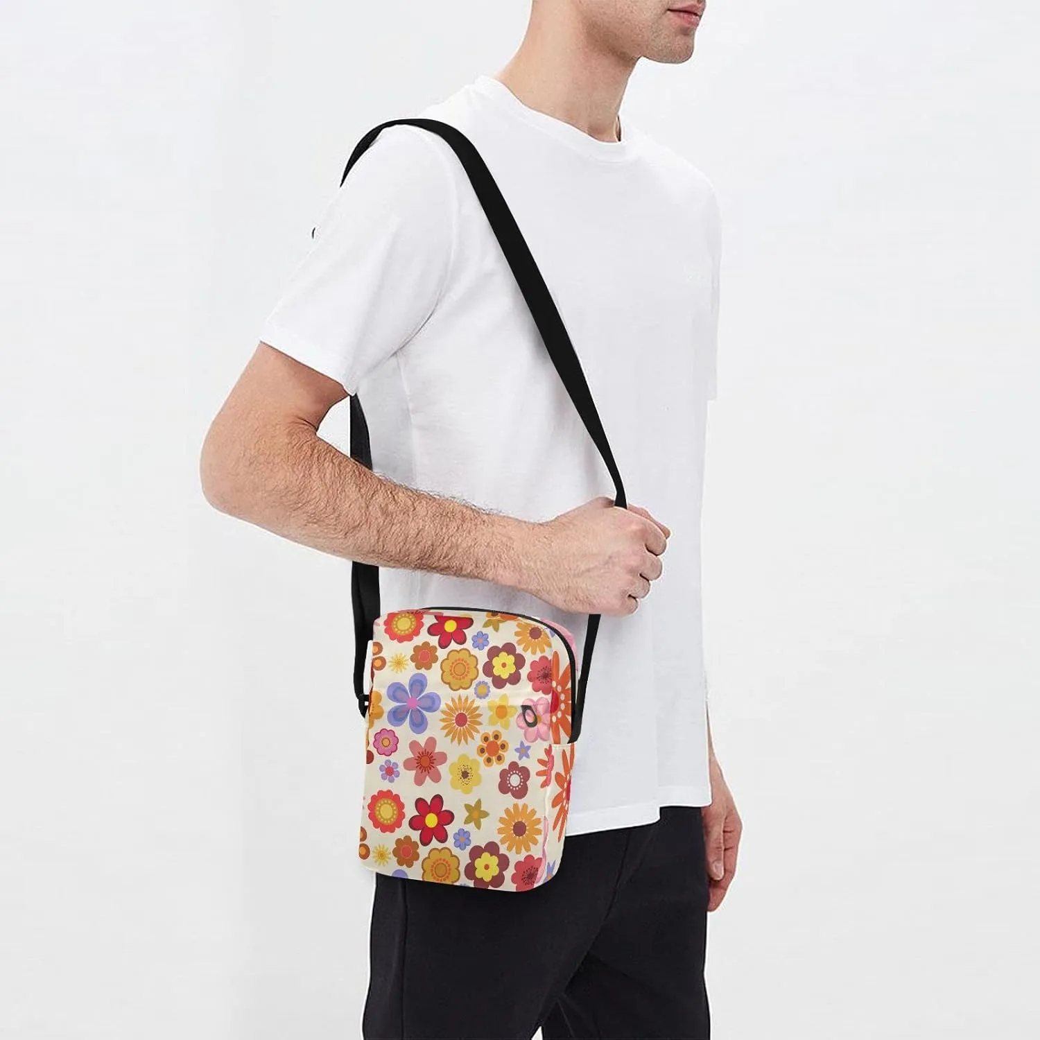 Oyihfvs Messenger Bag, Men's Crossbody Bag, Women's Crossbody Bag with Adjustable Strap