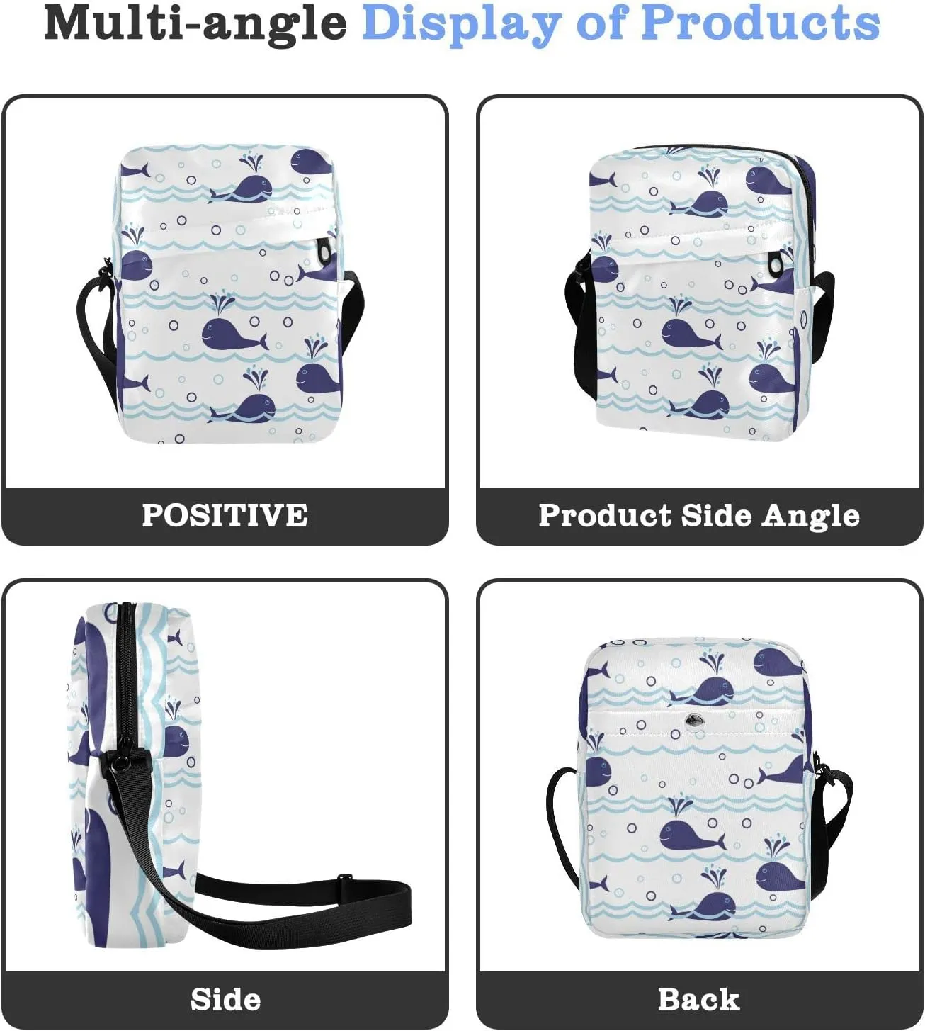 Oyihfvs Messenger Bag, Men's Crossbody Bag, Women's Crossbody Bag with Adjustable Strap