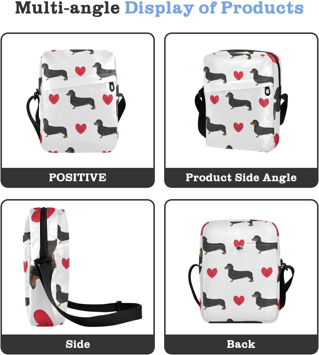 Oyihfvs Messenger Bag, Men's Crossbody Bag, Women's Crossbody Bag with Adjustable Strap