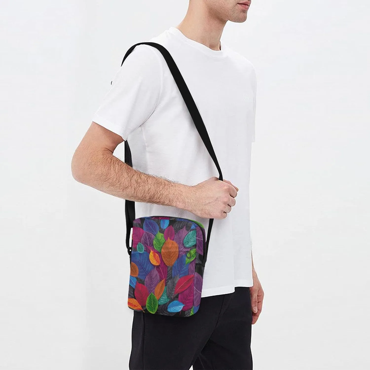 Oyihfvs Messenger Bag, Men's Crossbody Bag, Women's Crossbody Bag with Adjustable Strap