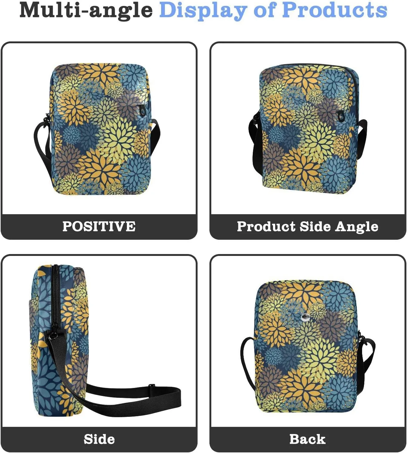 Oyihfvs Messenger Bag, Men's Crossbody Bag, Women's Crossbody Bag with Adjustable Strap