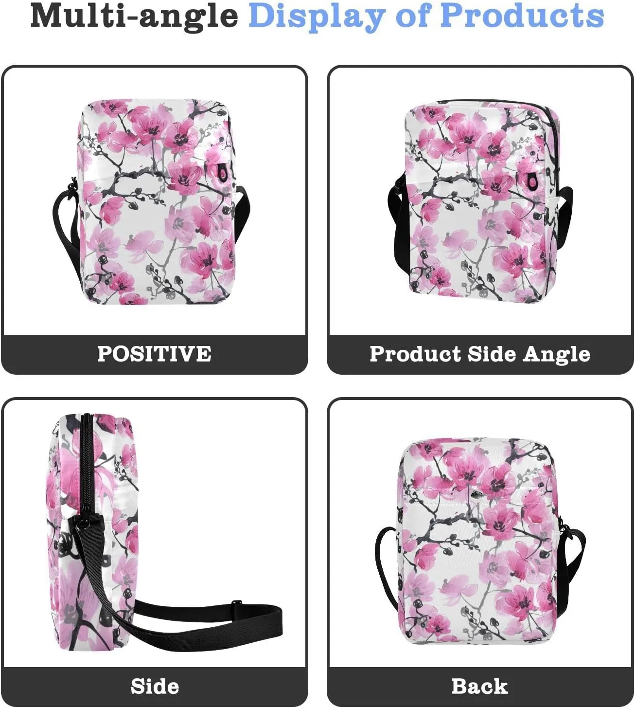 Oyihfvs Messenger Bag, Men's Crossbody Bag, Women's Crossbody Bag with Adjustable Strap