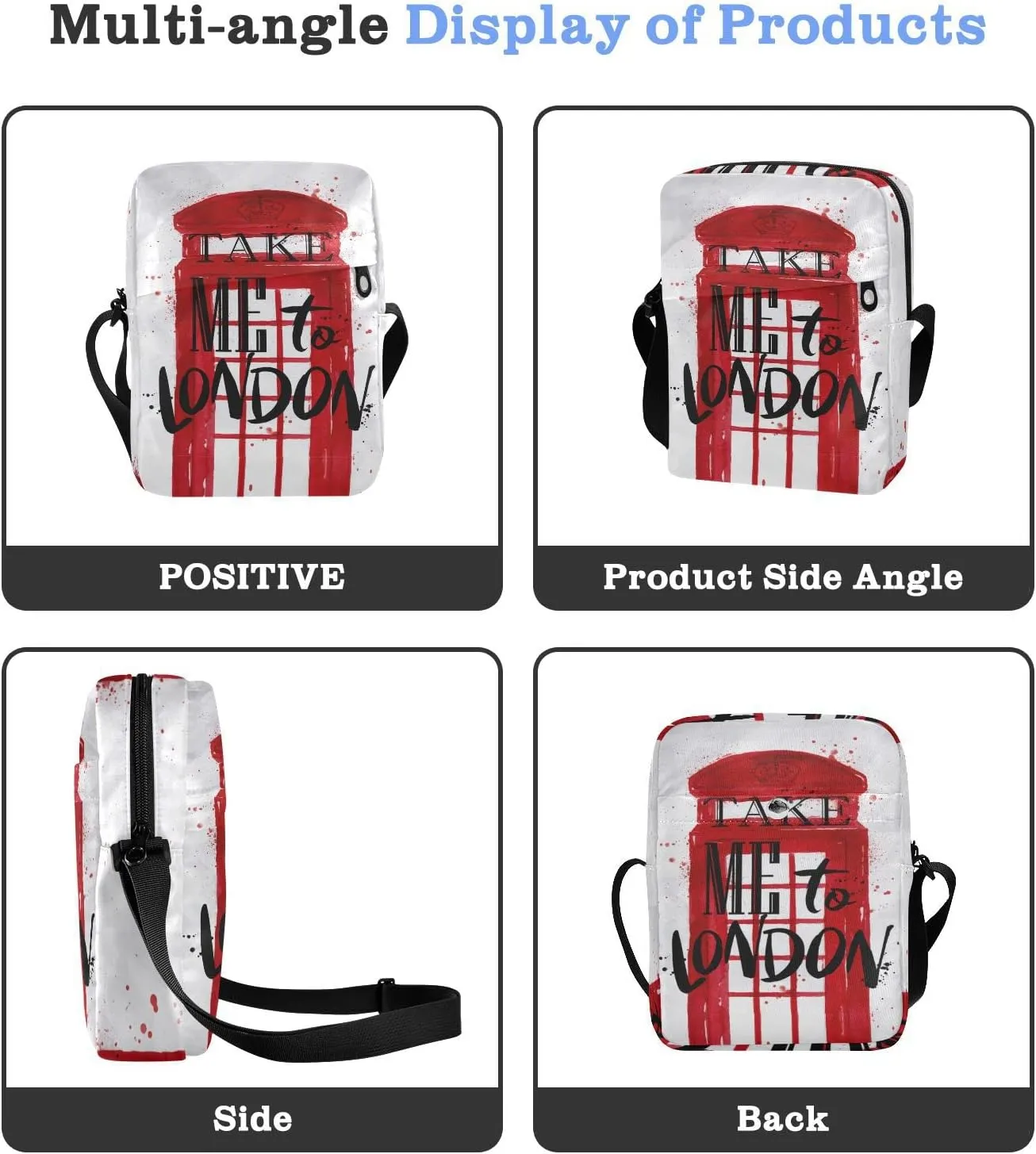 Oyihfvs Messenger Bag, Men's Crossbody Bag, Women's Crossbody Bag with Adjustable Strap