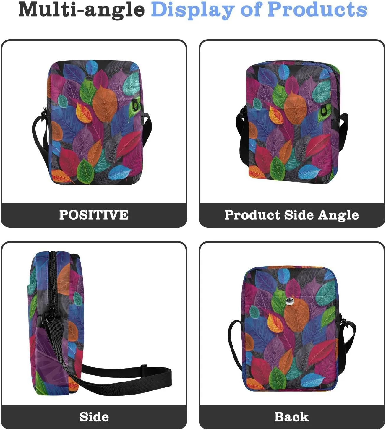 Oyihfvs Messenger Bag, Men's Crossbody Bag, Women's Crossbody Bag with Adjustable Strap