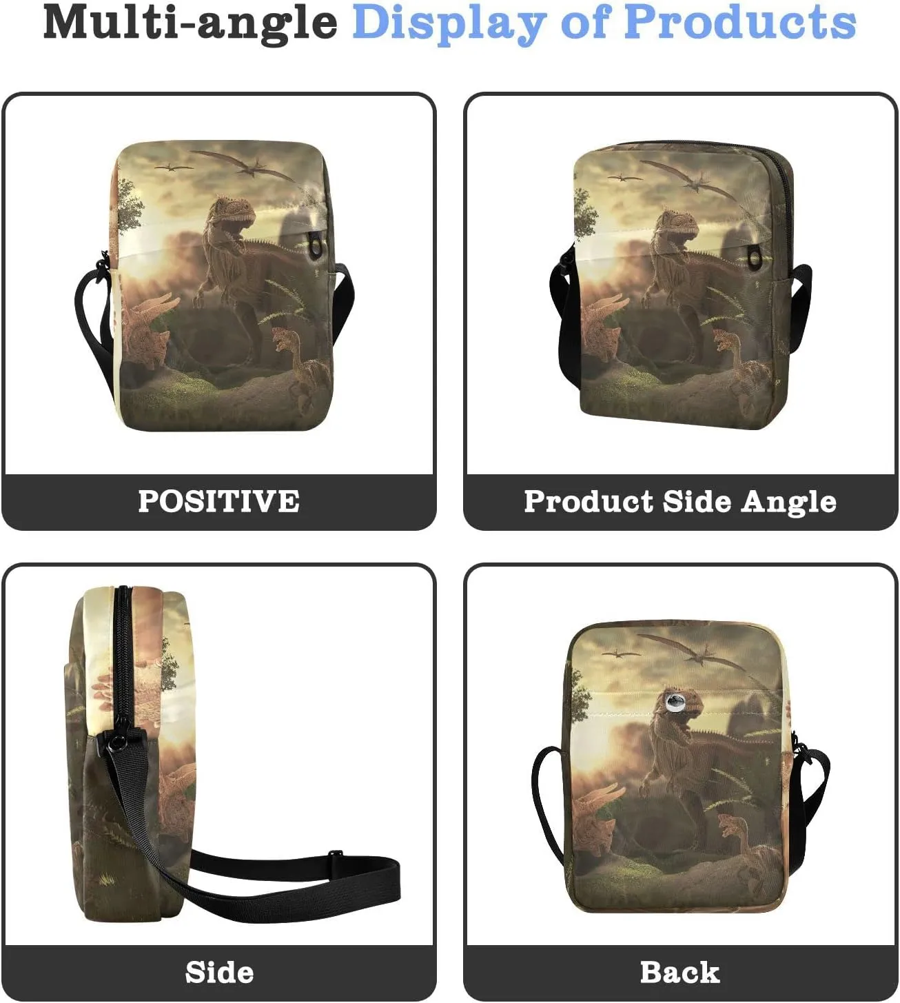 Oyihfvs Messenger Bag, Men's Crossbody Bag, Women's Crossbody Bag with Adjustable Strap