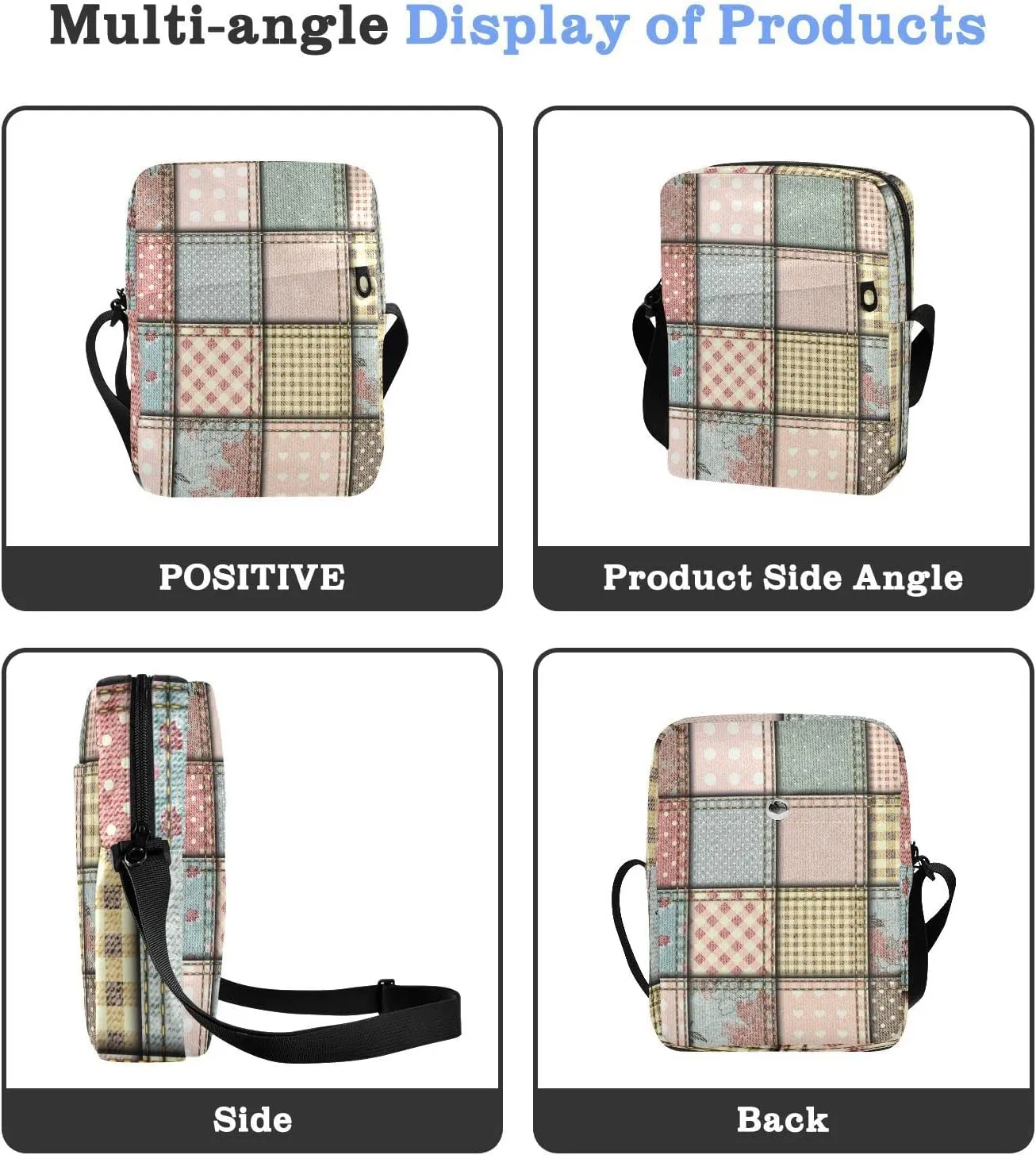 Oyihfvs Messenger Bag, Men's Crossbody Bag, Women's Crossbody Bag with Adjustable Strap