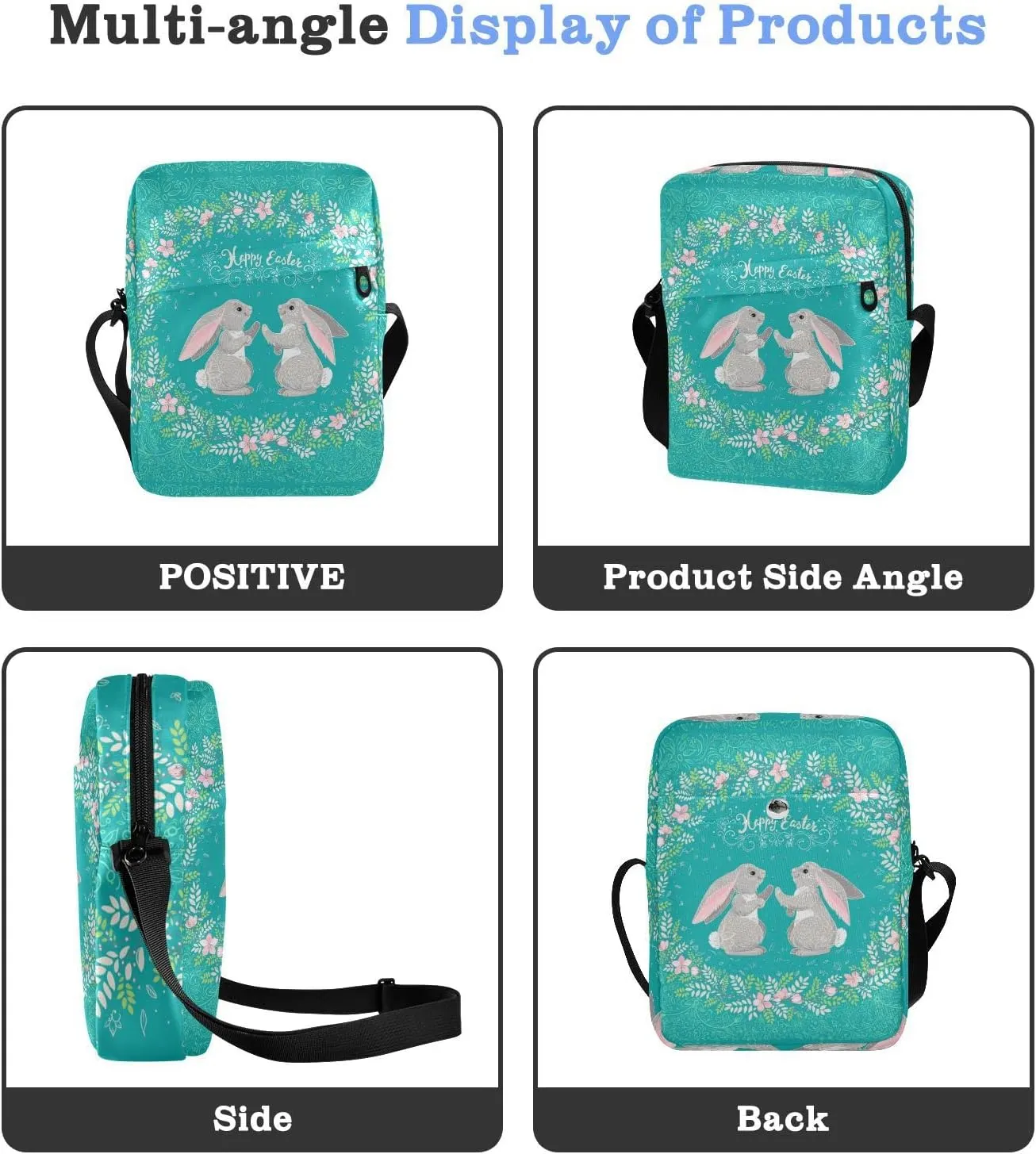 Oyihfvs Messenger Bag, Men's Crossbody Bag, Women's Crossbody Bag with Adjustable Strap