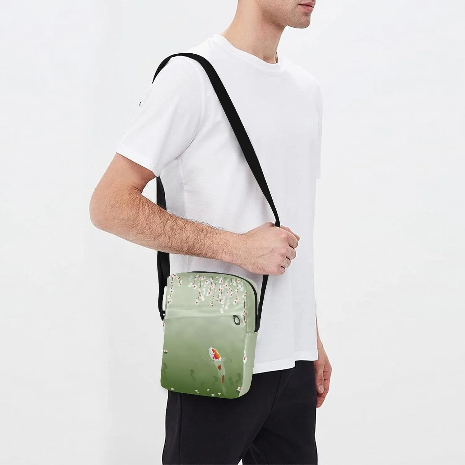 Oyihfvs Messenger Bag, Men's Crossbody Bag, Women's Crossbody Bag with Adjustable Strap