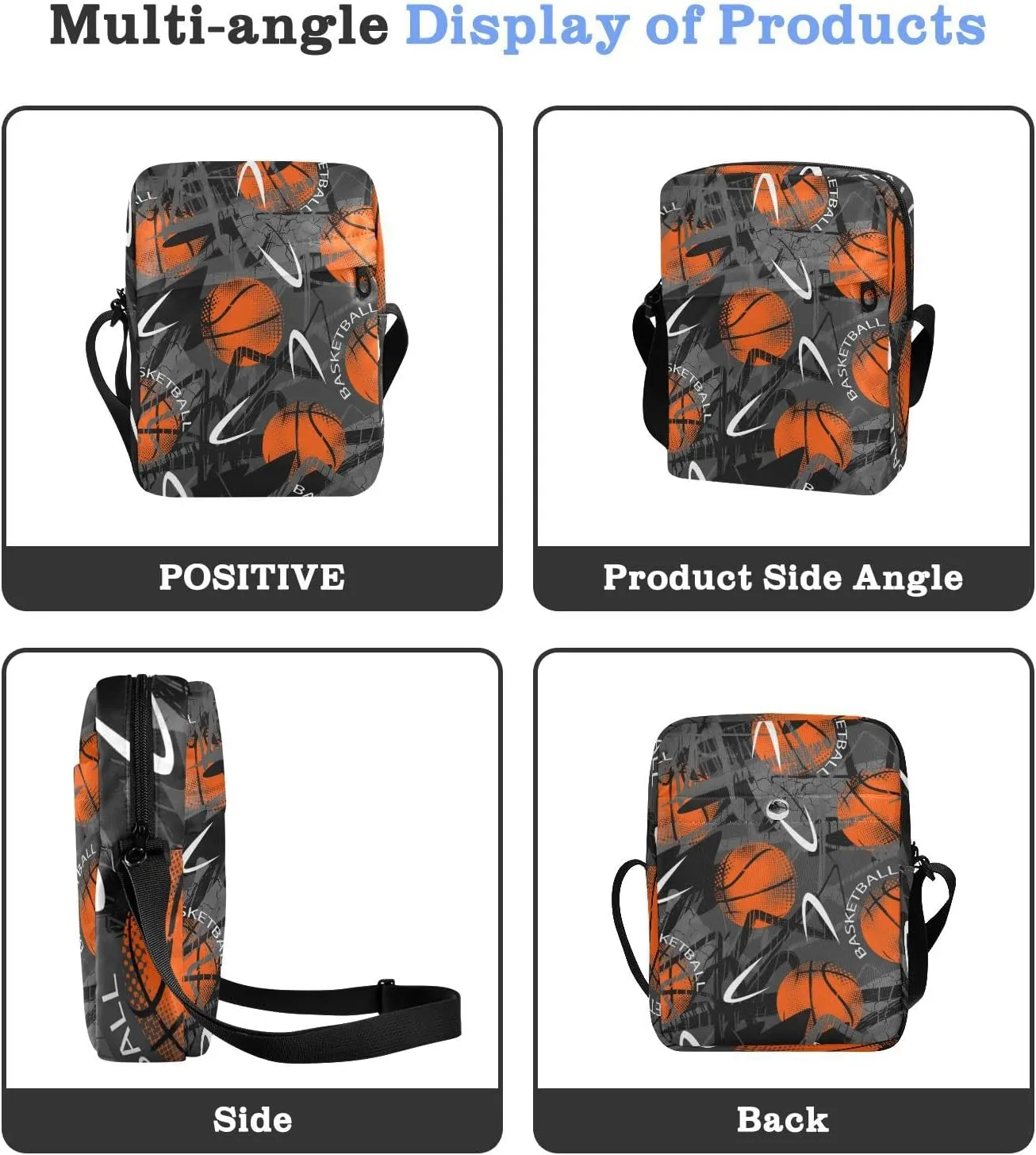Oyihfvs Messenger Bag, Men's Crossbody Bag, Women's Crossbody Bag with Adjustable Strap