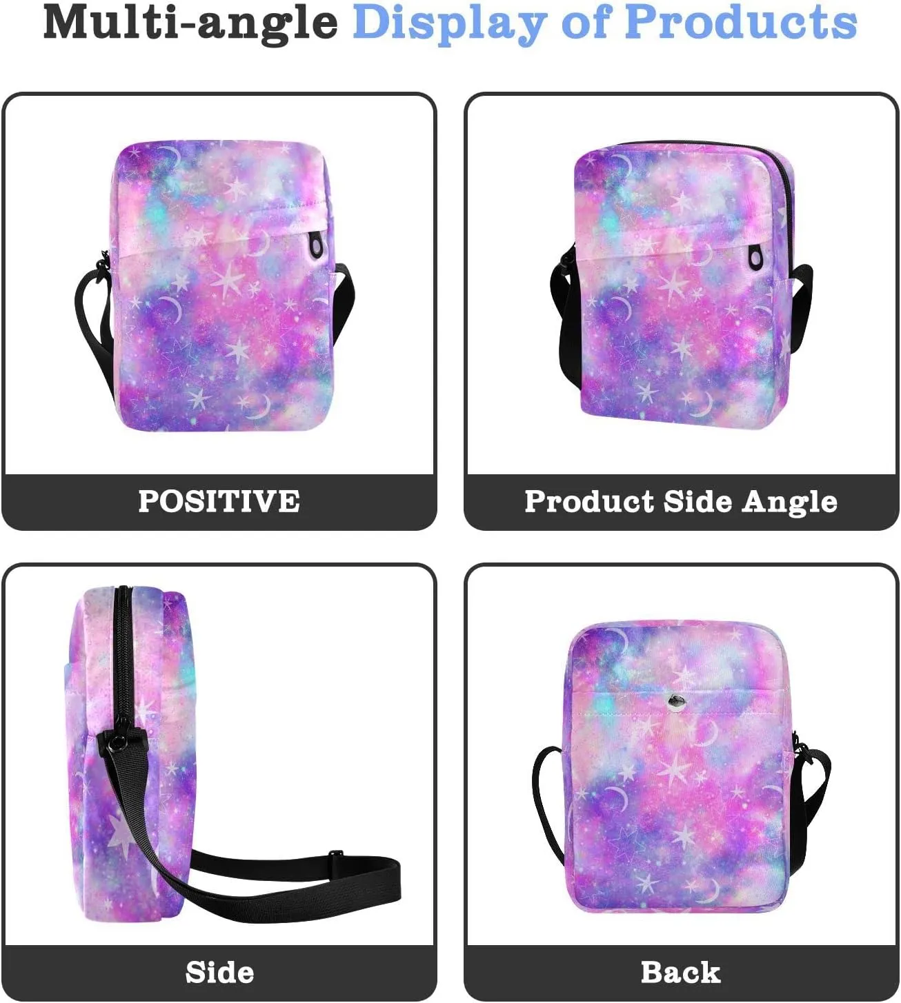 Oyihfvs Messenger Bag, Men's Crossbody Bag, Women's Crossbody Bag with Adjustable Strap