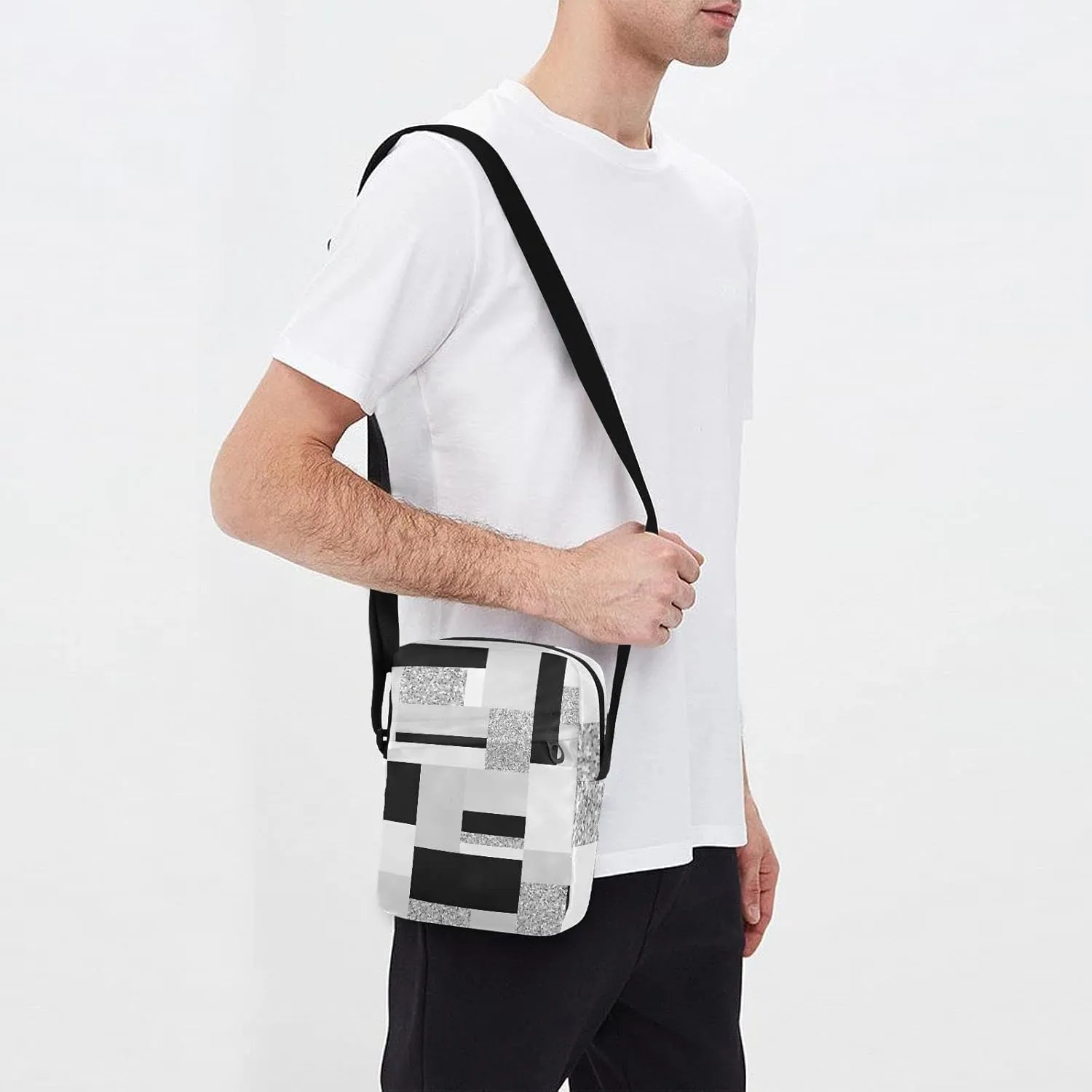 Oyihfvs Messenger Bag, Men's Crossbody Bag, Women's Crossbody Bag with Adjustable Strap