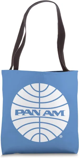 Pan Am White Outline Logo Tote Bag