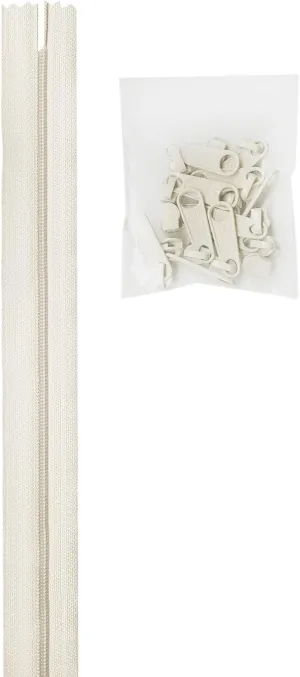 Patterns By Annie Yard Zipper, White