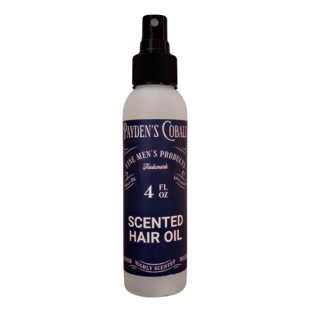 Payden's Cobalt Vanilla Sweet Suede For Men Scented Hair Oil, 4 Oz