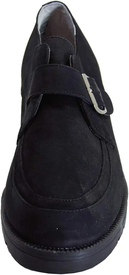 Peerage Iona Women's Wide Width Leather Shoes with Adjustable Buckle