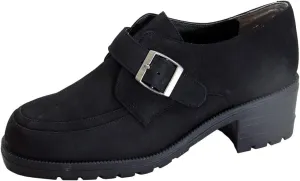 Peerage Iona Women's Wide Width Leather Shoes with Adjustable Buckle